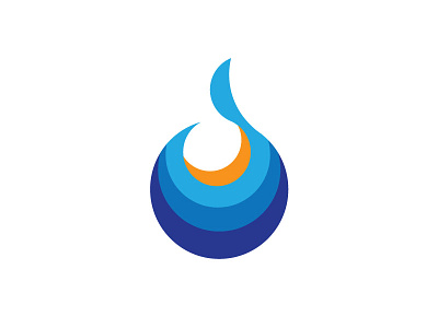 Fireball ball blue droplet energy fire fire water fireball motion orange water