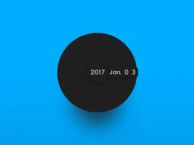 Calendar - Day 038 #DailyUi calendar concept dailyui round sphere