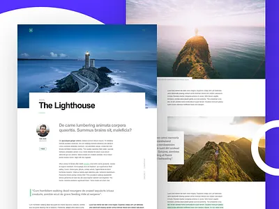 Oceanis (UI Kit) — Sneak Peek 2 arial article blog clean landing page layout minimal template typography ui kit ux web