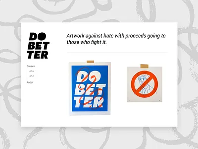 Do Better Shop help hope prints riso shop website