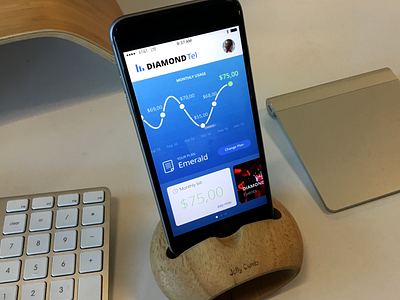 DIAMONDTel Demo App Final account app charts ios medallia telco
