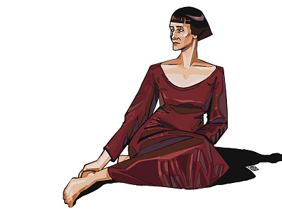 Day Fifteen. Akhmatova art character draw illustration novelember russian writer