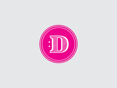 D Letter Study design identity typography