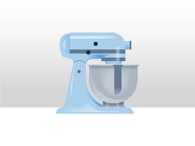 Mix it Up gradient illustration kitchen mixer