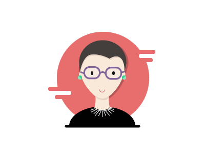 Ruth Bader Ginsberg illustration notorious rbg