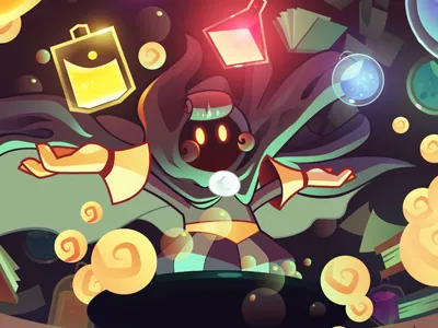 Witchcraft games illustration