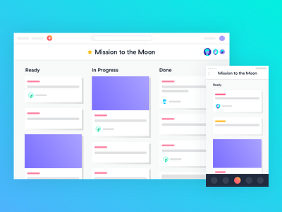 Abstracted Boards boards kanban marketing product ui