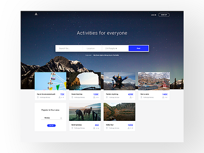 Activity Portal portal ui ux web web design