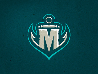 Miami Marauders - Alternate anchor logo m miami nautical naval pirate sailing sea sports logo