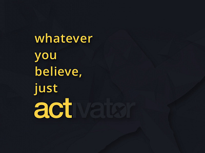 Activator Studios - Just Act design ui visual design