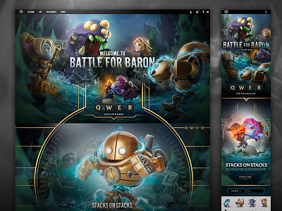 Battle For Baron battle for baron blitzcrank dragon trainer tristana figures layout league of legends lux poppy riot games website