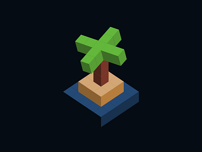 runawayfrom.party icon illustration island logo pixel pixel art