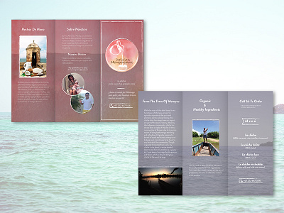 Pamphlet for Chicha beverage pamphlet design