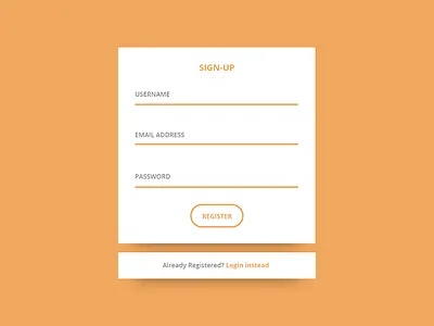 Webnotes Registration Form form login register ui uidesign ux uxdesign