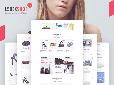 LOREX – OpenCart Theme clothing creative fashion minimalist shopping theme