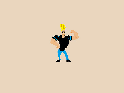 Johnny Bravo Pixel Art 90s cartoon bravo cartoon network johnny johnny bravo pixel art