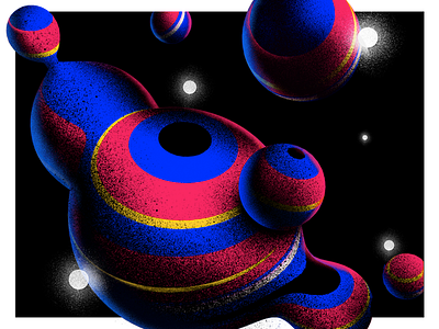 Abstract Stuff 3d abstract colorful metaball shapes texture