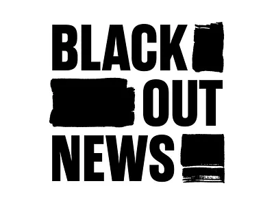 Blackout News blog logo mono
