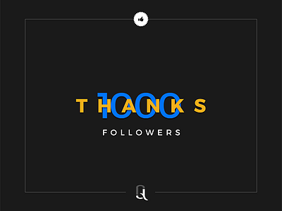 1.000 Followers on Behance! designposterlogobrandingidentity followers thank you