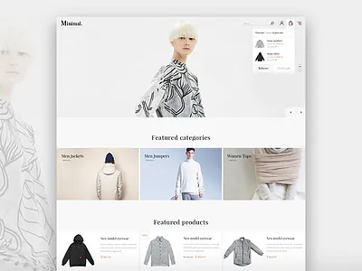 Minimal clean download ecommerce fashion interface minimal minimalist type ui web website