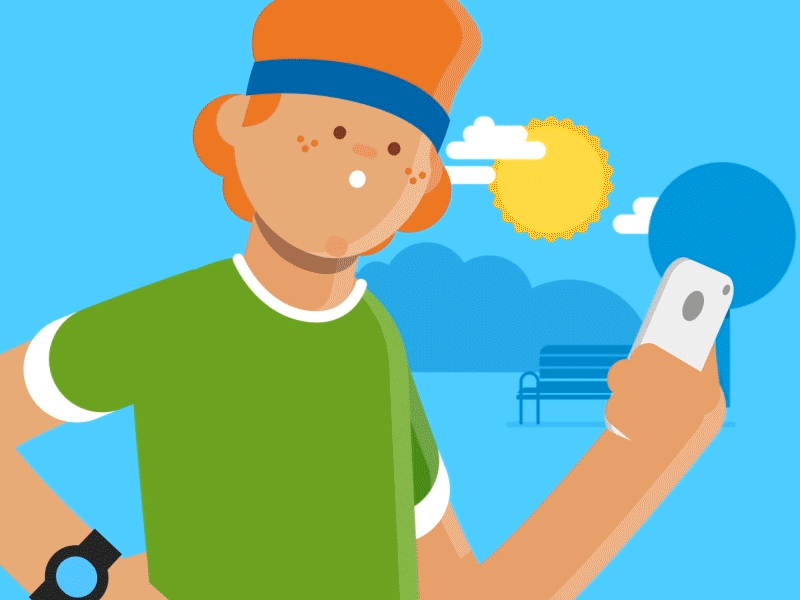 Sending Invitation :) animation character design graphics illustration invitation masse message moncho motion smartphone