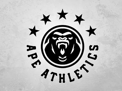 APE ATHLETICS ape athletics fitness apparel gorilla gym logo logodesign sports sports logo