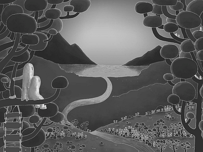 Bande de Sauvages - 2016 black and white illustration nature savage wildlife