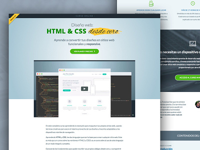Course landing page landing page webdesign website