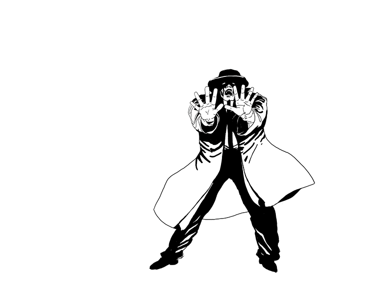 Exploding guy by Nicola Smanio for Brikk on Dribbble