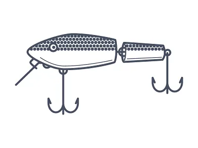 Fishing Lure bait fishing icon lure outdoors vector