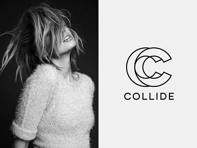 Collide Pt. 2 c icon letter lined lines logo mark mockup monogram print typography
