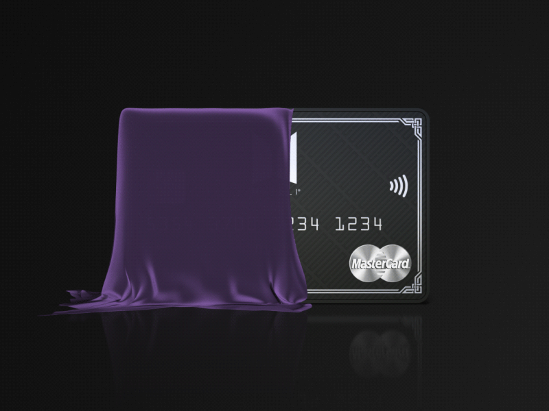 Cloth Animation 3d animation c4d cinema 4d cloth credit card curtain gif loop