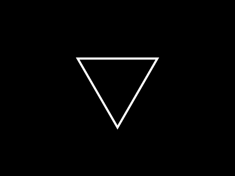 tri hard animation black gif loop triangle white