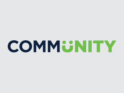 Community logo branding community logo