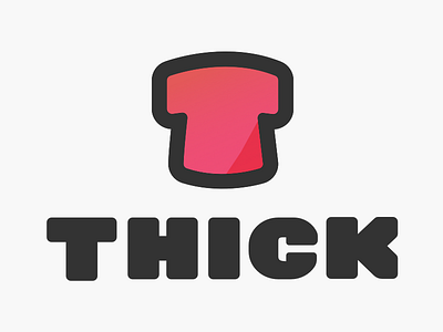 Thick agency branding logo