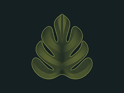 Rumble - Leaf Texture drawing illustrator leaf monstera
