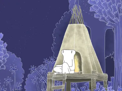 Bande de Sauvages - 2015 blue illustration nature savage wildlife