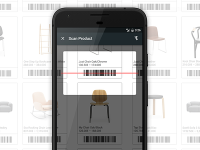 Bonagora POS for Android - Barcode Scanning android b2b bonagora design furniture home home décore home fashion house shopping ui ui design