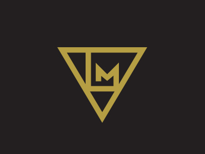 LM Monogram earth symbol geometry l m monogram triangle