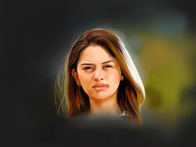 DEGITAL PAINTING actress degitalpainting hansika photoshop tamil