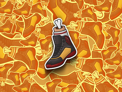 Sneaker shoe sneaker sticker