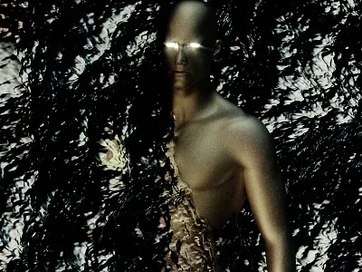 Troubled Vision 3d cinema 4d lights man octane octane3 photoshop r17 reflection rendering water