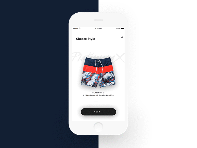 Custom Boardshorts Interactive Experience animation billabong custom digital experience interaction interactive parallax surf