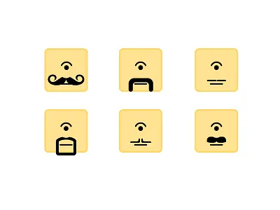 Emojis Part 2 emoji illustration moustache movember