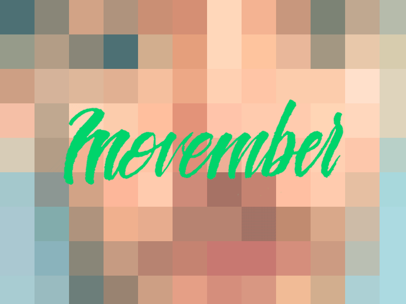 Movember brush colours gif handmadefont lettering letters movember saulgrobles type