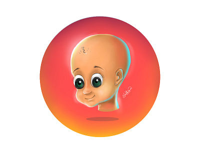 Baby :) baby character digitalart digitalpainting face gradients painting photoshop