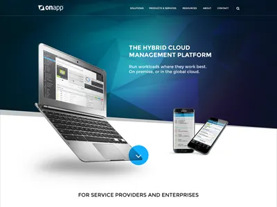 Cloud Company Marketing Website proposal cloud graphics ui ux web app website