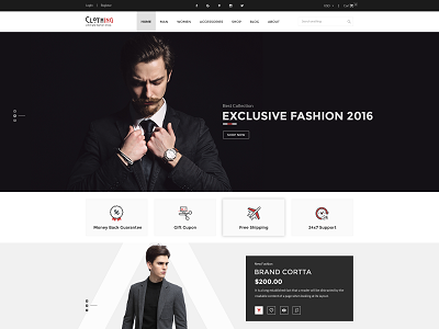 Clothing – eCommerce Fashion Template bootstrap ecommerce fashion html