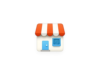 Store Icon app icon app store blinds brick building house mac icon macos icon osx icon market realistic sandor shopping mall skeu skeuomorph skeuomorphism store supermarket ui icon user interface icon ux icon