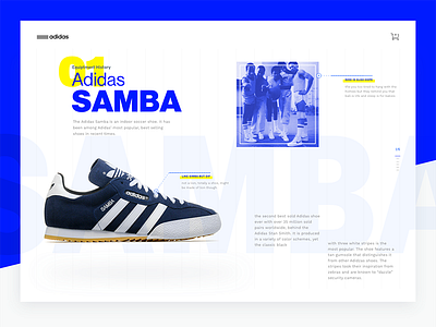 Wavy Sneakers 1980 adidas ballislife card layout numbers product sneakers typography ui web design